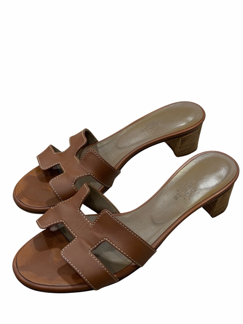 Authentic Hermès Oasis Sandal Heels – Size 38.5 - Picture 15 of 15